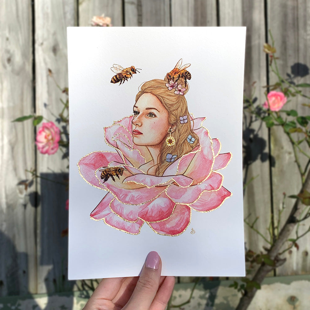 Power is Feminine: Rose Fine Art Print