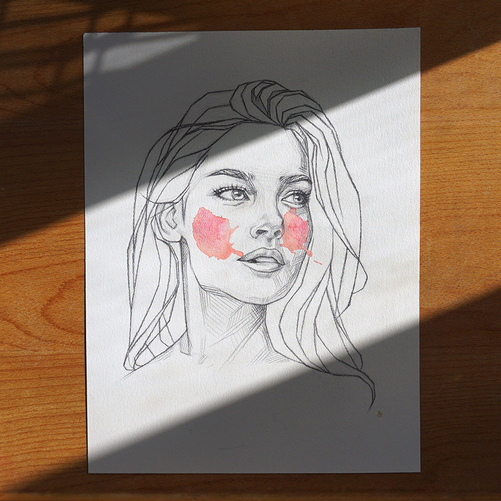 "Girl with the Melting Blush" Fine Art Print