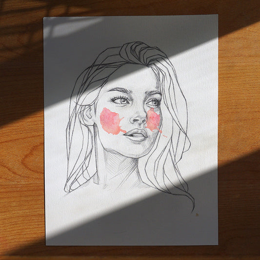 "Girl with the Melting Blush" Fine Art Print