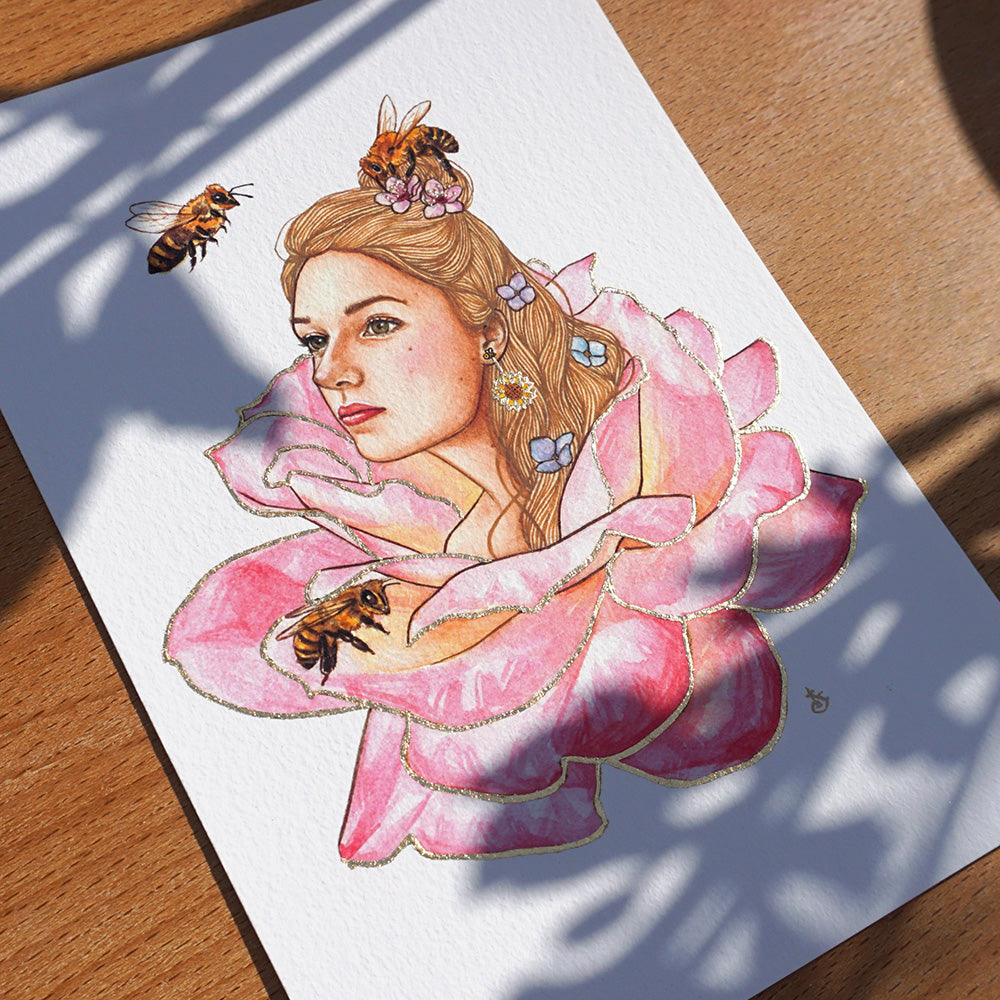 Power is Feminine: Rose Fine Art Print