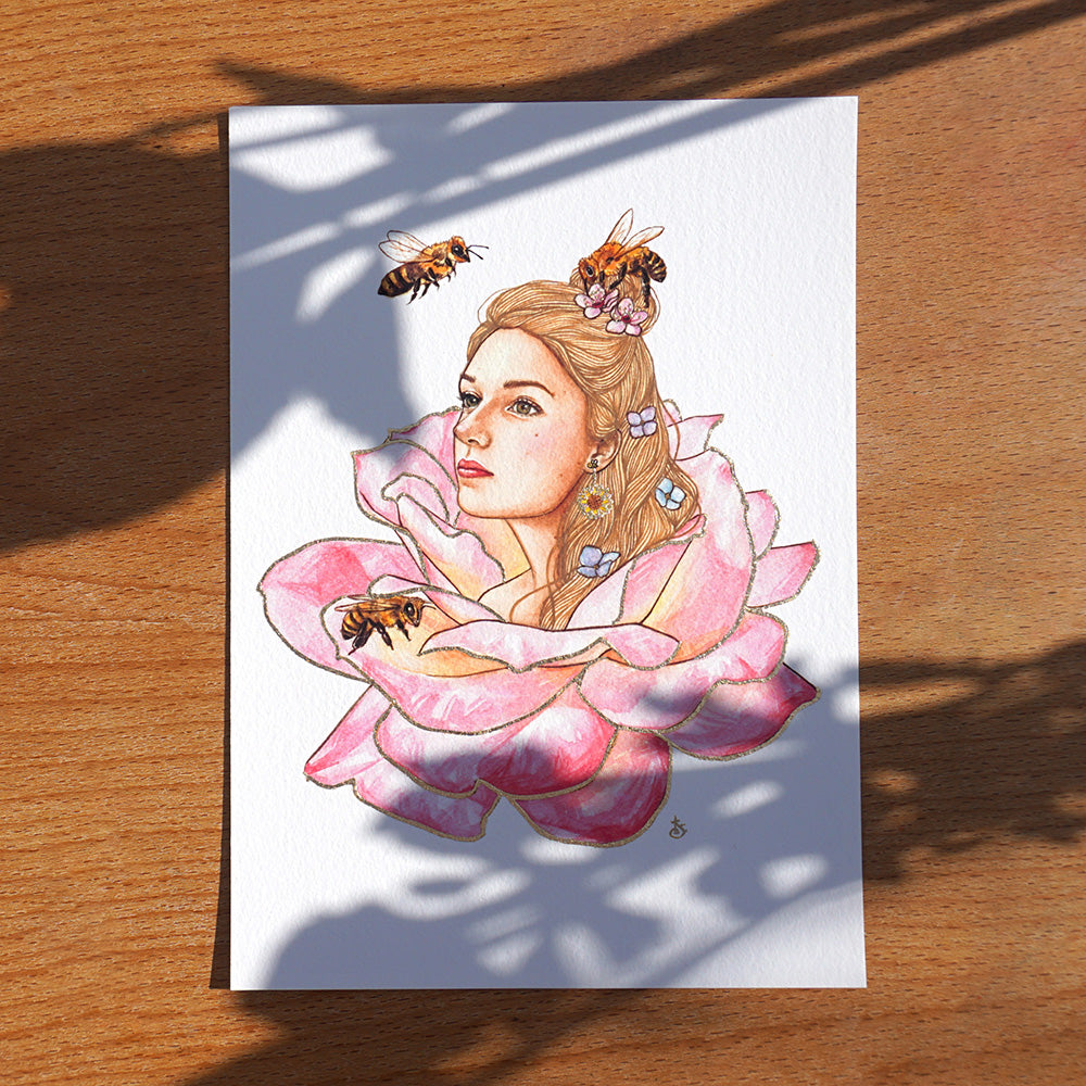 Power is Feminine: Rose Fine Art Print