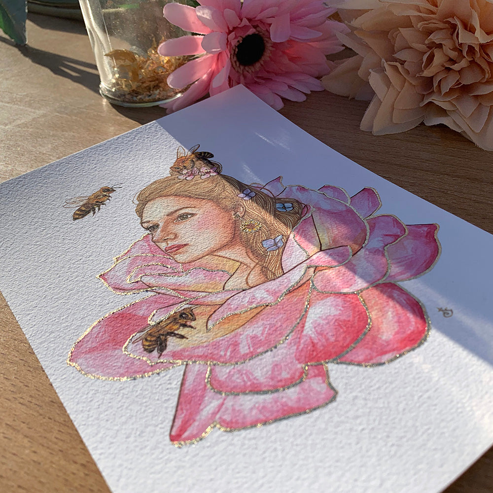 Power is Feminine: Rose Fine Art Print