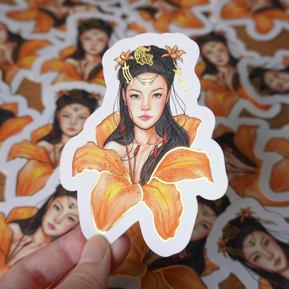 "Empress of the Jungle" Sticker